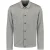 No Excess Pullover full button polo grey melange