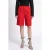 Getailleerde shorts met hoge taille en wijde pijpen