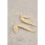 White Stuff Ally Leaf Drop Earring Gold Tone Metallic