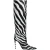 Zebra Print Kniehoge Laarzen