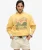 Ruim Souvenir Sweatshirt met Grafische Print en Ronde Hals Geel