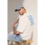 TRENDYOL MAN Jongens Ecru Tropisch Kort Oversized T-shirts