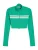 Bershka Sweatvest  groen / offwhite