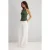 TRENDYOLMİLLA Dames Kaki Effen Mouwloos Getailleerd Blouses