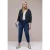 Street One Dames Kort jack met capuchon in Blauw