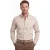 Overhemd Ledub beige Modern Fit katoen met borstzak button-down
