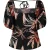 Biba Dames/Dames Floral Square Neck Top (Zonsondergang)