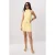 TRENDYOLMİLLA Dames Geel Effen Kort / Mini Mouwloos Bodycon Jurken