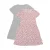 MINYMO Jurk  lichtgrijs / pink / donkerrood
