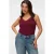 VERO MODA CURVE Plus Size top – donkerrood