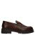 Manfield leren loafers met profielzool – bruin