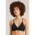 WE Fashion voorgevormde bikinitop met textuur zwart