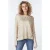 EsQualo Sweater Foil Print L/slv Warm Sand