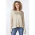 EsQualo Sweater Foil Print L/slv Warm Sand