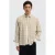 Selected regular fit geruit overhemd – beige