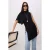 TRENDYOLMİLLA Dames Zwart Effen Kort Regular fit Blouses