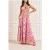 GUESS Normani Halter Maxi Dress Talitha Tile Print