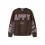 NAME IT KIDS sweater met tekst – donkerbruin