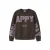 NAME IT KIDS sweater met tekst – donkerbruin