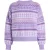 IZIA Jumper Dames Lila veelkleurig