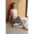 Mid-waist dunne jersey joggingsbroek met zak