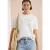 Cecil Dames Sweatshirt met korte mouwen en borduursel in Wit