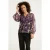 Smashed Lemon 24801 paarse paisley blouse met en jacquard |