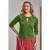Floral Serenade vest in groen