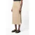 French Connection Linen Column Midi Skirt Incense