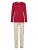 Happy Shorts Pyjama ‘Christmas’  beige / bordeaux / offwhite