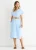 Blauwe Air Flow oversized jurk met ceintuur
