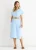 Blauwe Air Flow oversized jurk met ceintuur