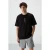 Overmaatse Katoenen Crew Neck Gedrukte T-shirt