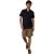 Threadbare Heren Haakrand Korte Mouwen Shirt (Zwart)