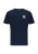QS Shirt  navy / lichtgroen