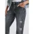 Street One Dames Straight Legs destroyed jeans in Grijs