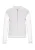 MO Gebreid vest  stone grey / wit