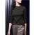 Street One Studio Dames Geribd shirt met ronde hals in Bruin