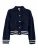 Peppercorn Gebreid vest ‘Kamilla’  donkerblauw / wit