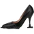 Moschino Morphed Effect Calfskin Pumps Black
