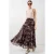 Hoge Taille Paisley Maxi Rok