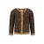 Jubel gebreid vest City Chic met panterprint bruin/zwart