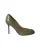 Sergio Rossi Peep-Toe High Heel Pumps in Saliegroen Leer