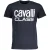 Cavalli Class Bold Witte Logo Marineblauwe T-Shirt