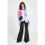 POM Amsterdam Shawl – Brushed Stripes Blue