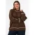 Zizzi Plus Size coltrui met wol – donkerbruin