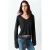 MANGO TEEN gebreide top – antraciet