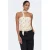 JDY strapless top met stippen ecru