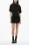 Voorkant geknoopte SMALL ARROW T-shirtjurk in zwart