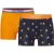 Happy Shorts Heren boxershorts holland oranje 2-pack oranje leeuw